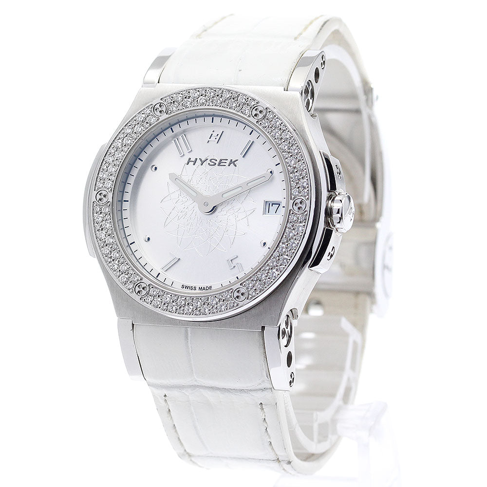 HYSEK AB3813A05 Abyss Diamond Bezel Date Quartz Ladies Watch (with box and warranty)