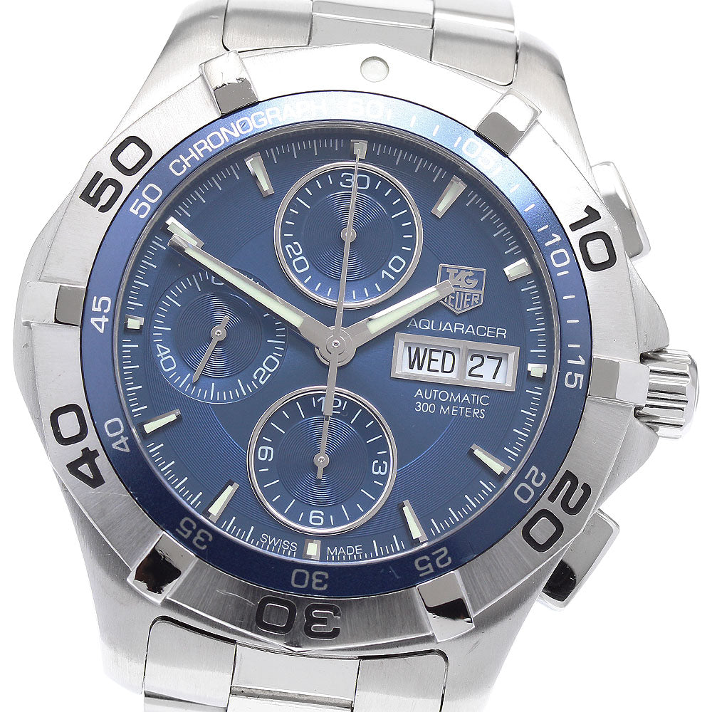 TAG Heuer CAF2012 Aquaracer Chronograph Day-Date Automatic Men's Watch (Good Condition)