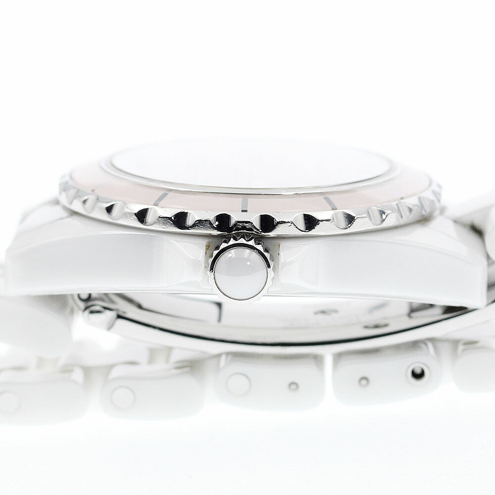 CHANEL H4466 J12 Soft Pink 8-Diamond Quartz Women's Watch