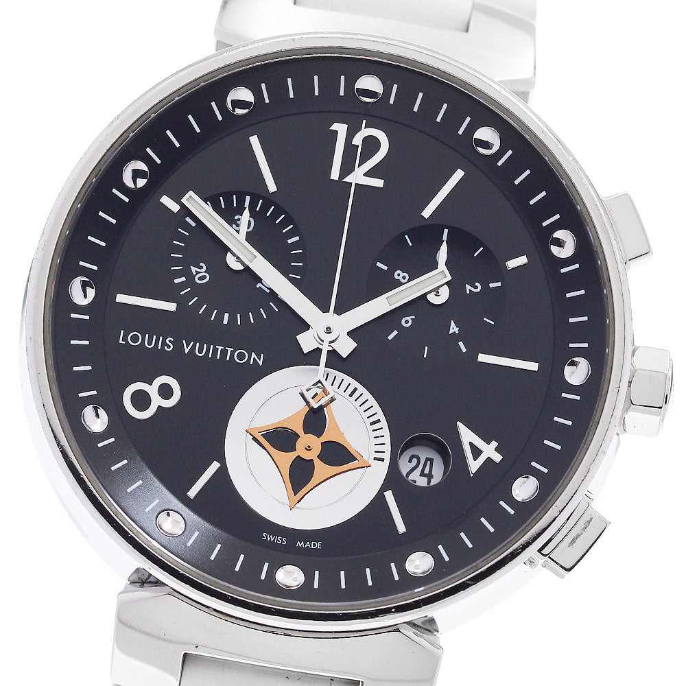 LOUIS VUITTON Q8G01 Tambour Moonstar Chronograph Quartz Boys' Watch (with inner box and warranty)