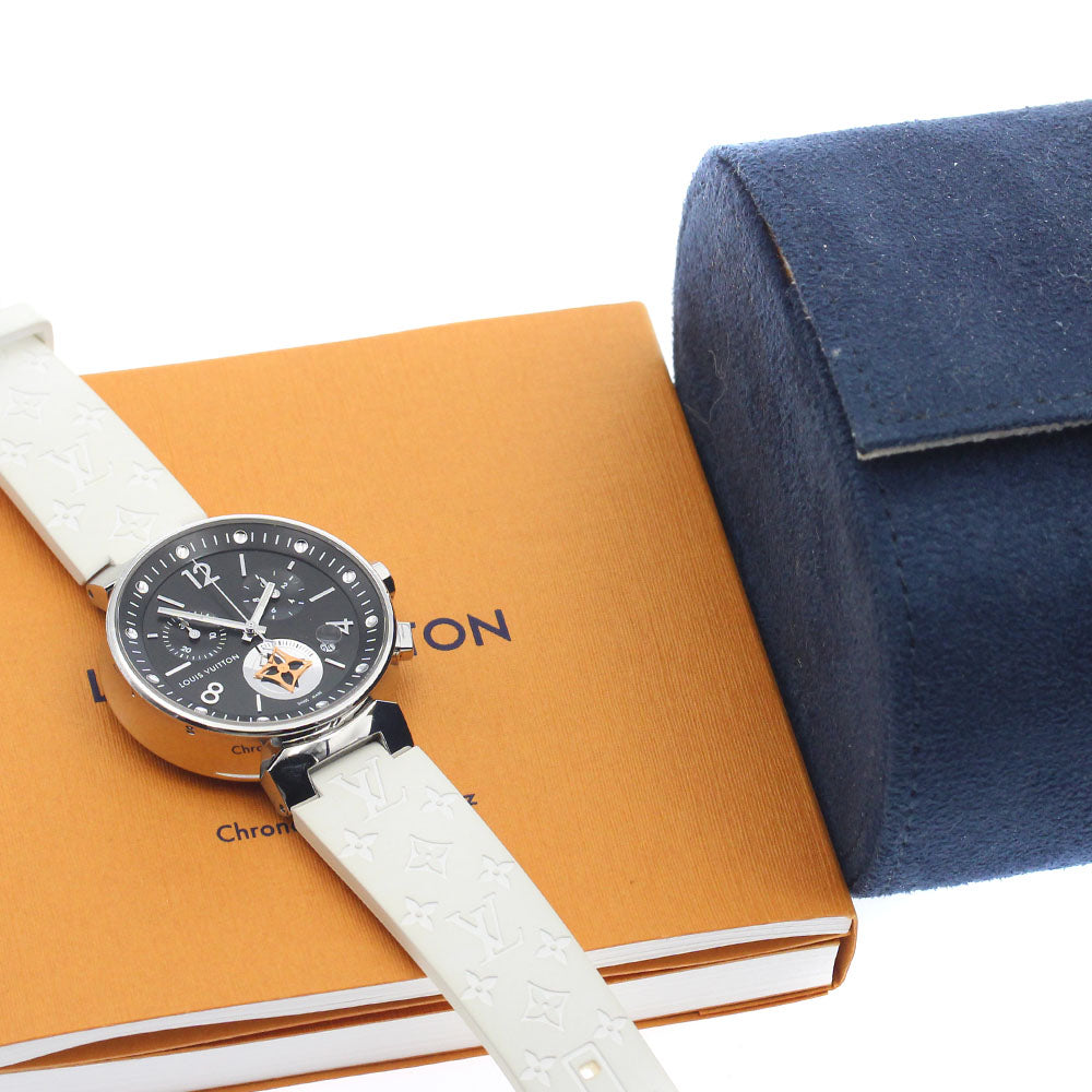 LOUIS VUITTON Q8G01 Tambour Moonstar Chronograph Quartz Boys' Watch (with inner box and warranty)