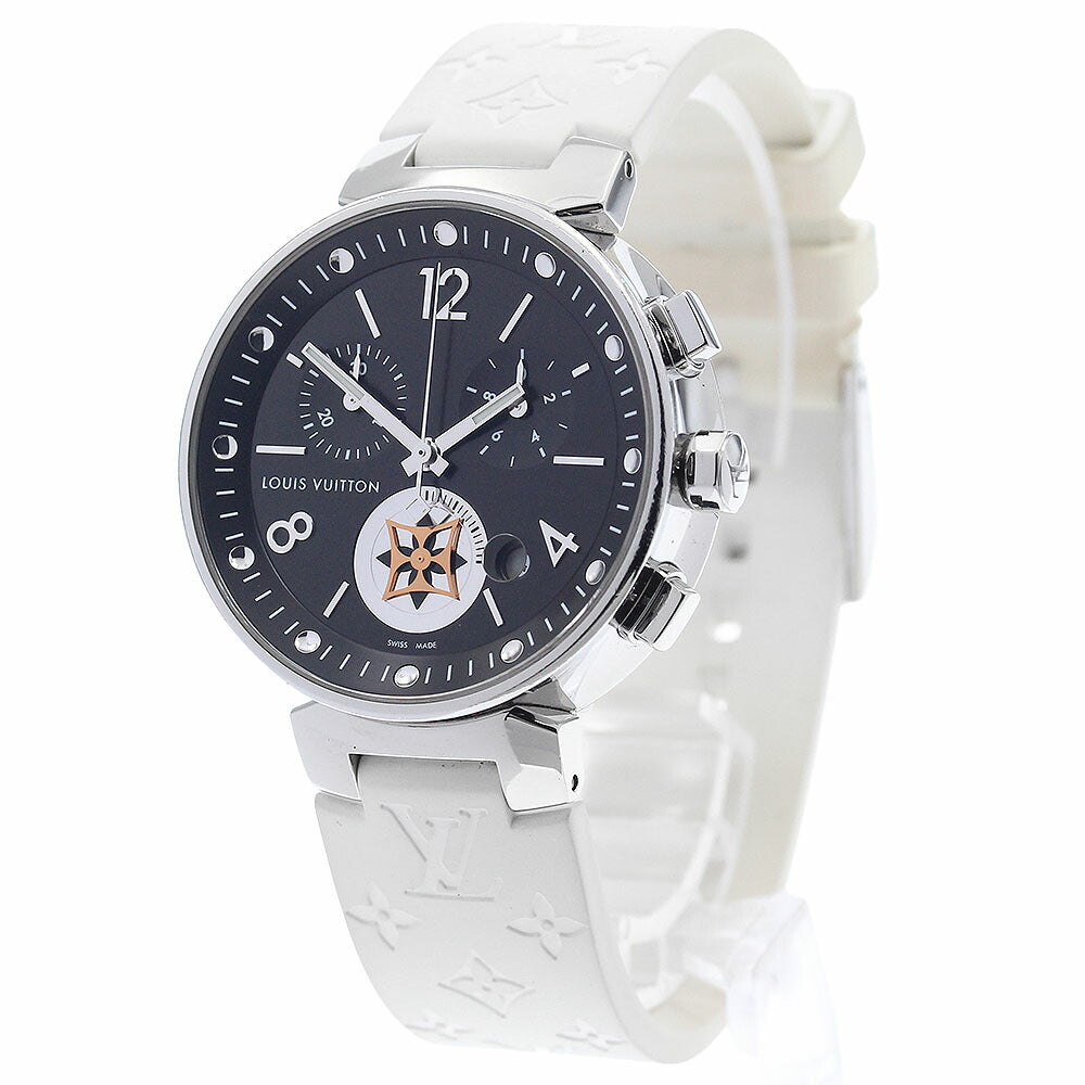 LOUIS VUITTON Q8G01 Tambour Moonstar Chronograph Quartz Boys' Watch (with inner box and warranty)