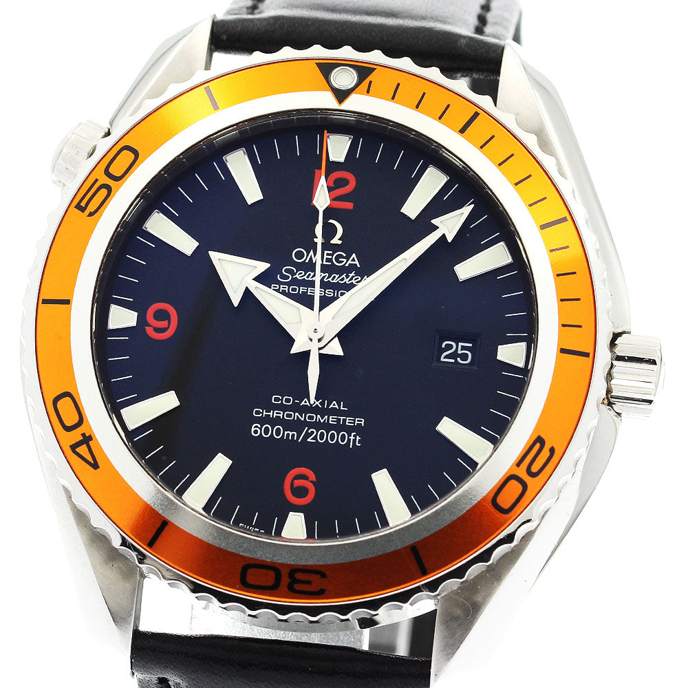 OMEGA 2908.50.91 Seamaster Planet Ocean Date Co-Axial Automatic Men's Watch (Good Condition)