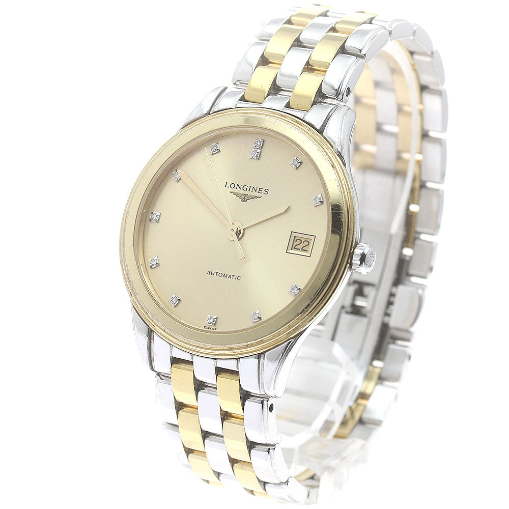 LONGINES L4.774.3 Flagship Date 12P Diamond Automatic Men's Watch