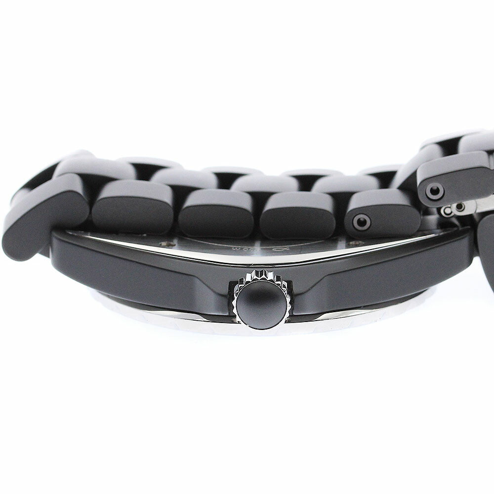 CHANEL H3131 J12 Matte Black Ceramic 42mm Automatic Men's Watch with Warranty Card