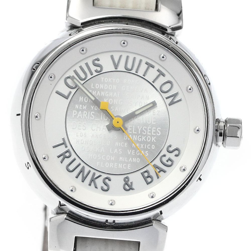LOUIS VUITTON Q1215 Tambour Trans & Backs 12-Diamond Quartz Women's Watch