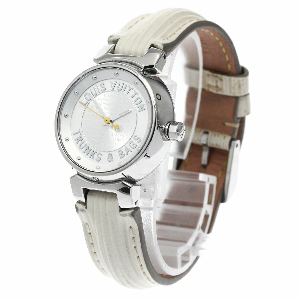 LOUIS VUITTON Q1215 Tambour Trans & Backs 12-Diamond Quartz Women's Watch