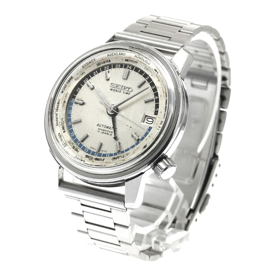 SEIKO 6217-7000 World Time Tokyo Olympics Model Vintage Automatic Men's Watch