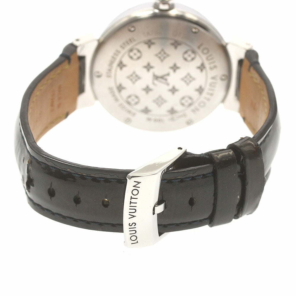 LOUIS VUITTON Q13MB Tambour Forever 12P Diamond Lug Quartz Women's Watch with Box and Warranty