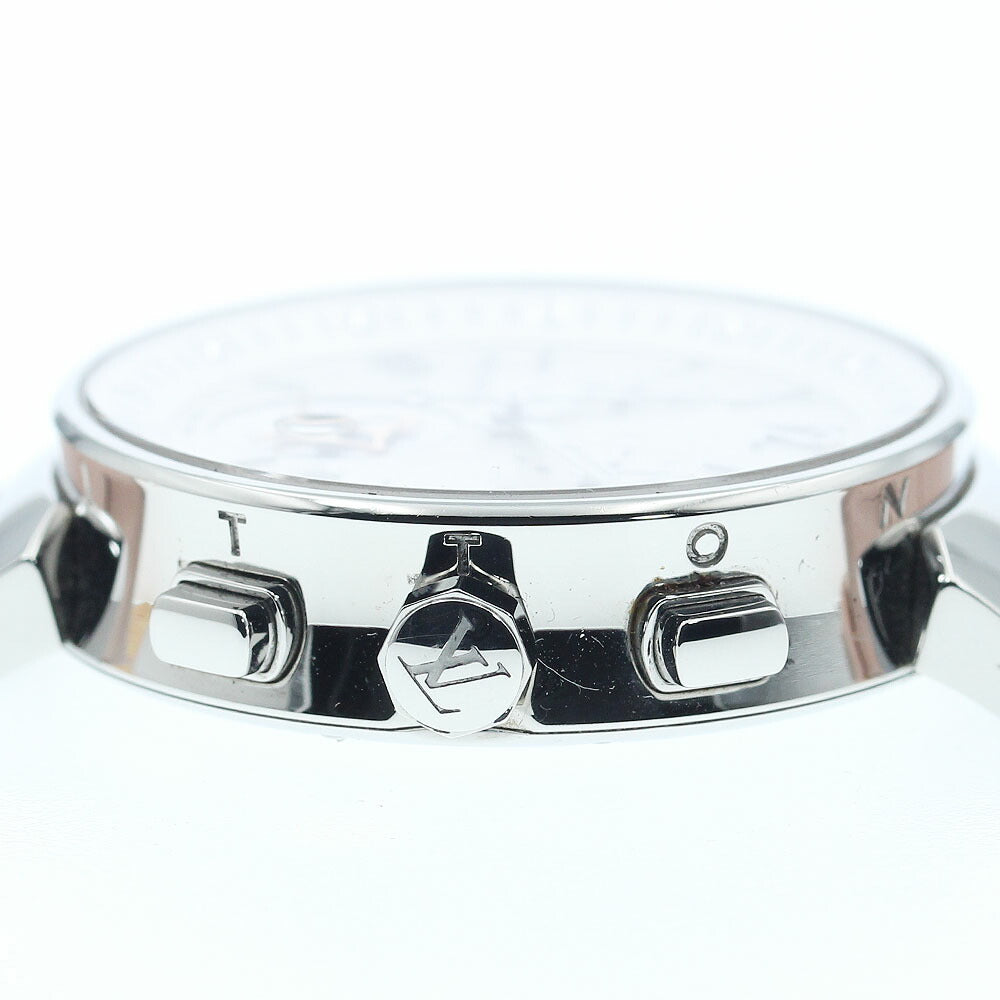 LOUIS VUITTON Q8G00 Tambour Moonstar Date Chronograph Quartz Ladies' Watch Excellent Condition with Box and Warranty Card.