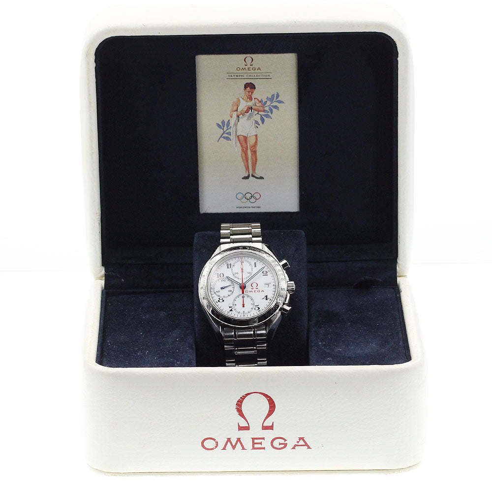 OMEGA 3513.20 Speedmaster Olympic Collection Automatic Men's Watch with Inner Box