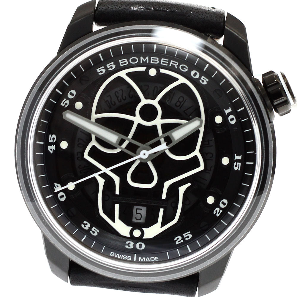 BOMBERG CT43APBA.23-3.11 BB-01 Skull Date Automatic Men's Watch Unused with Box and Warranty.