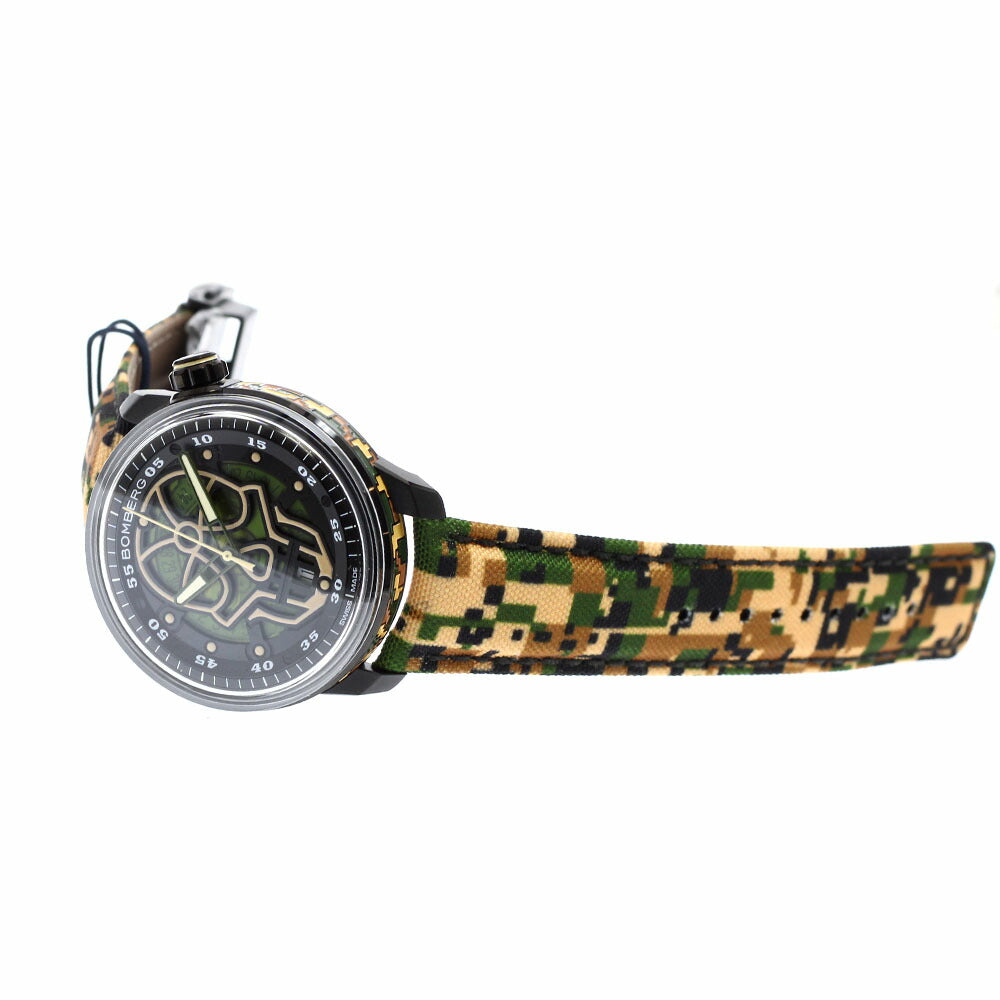 BOMBERG CT43APBA.23-4.11 BB-01 Skull Date Automatic Men's Watch Unused with Box and Warranty.