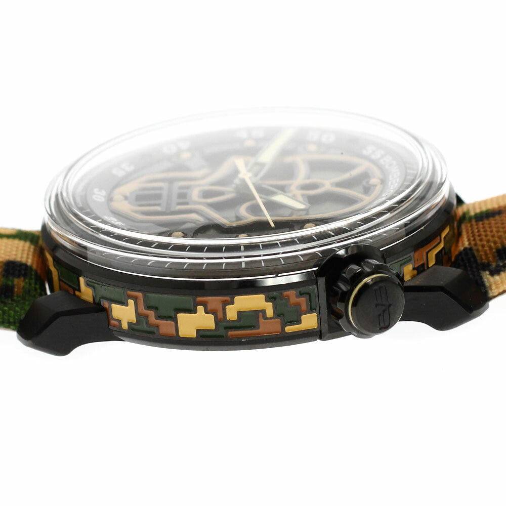 BOMBERG CT43APBA.23-4.11 BB-01 Skull Date Automatic Men's Watch Unused with Box and Warranty.