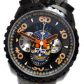 BOMBERG BS45CHPBA.051.3 BOLT-68 Blue Skull Chronograph Date Quartz Men's Watch Unused with Box and Warranty.