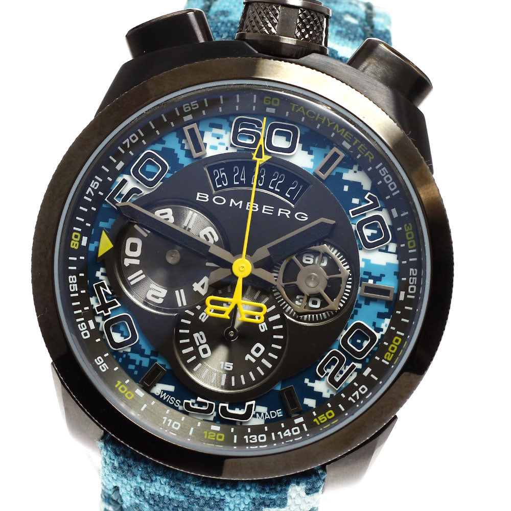 BOMBERG BS45CHPGM.035.3 BOLT-68 Camouflage Chronograph Date Quartz Men's Watch Unused with Box and Warranty.