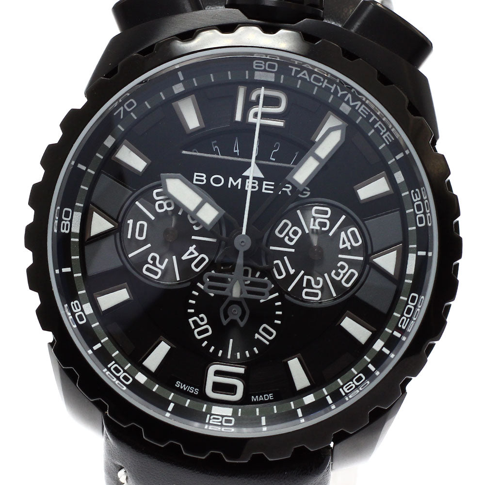 BOMBERG BS45CHPBA.050-6.3 BOLT-68 Chronograph Date Quartz Men's Watch Unused with Box and Warranty.