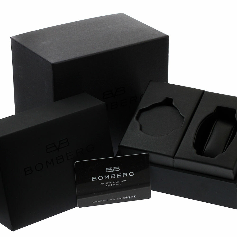 BOMBERG BS45CHPBA.050-6.3 BOLT-68 Chronograph Date Quartz Men's Watch Unused with Box and Warranty.