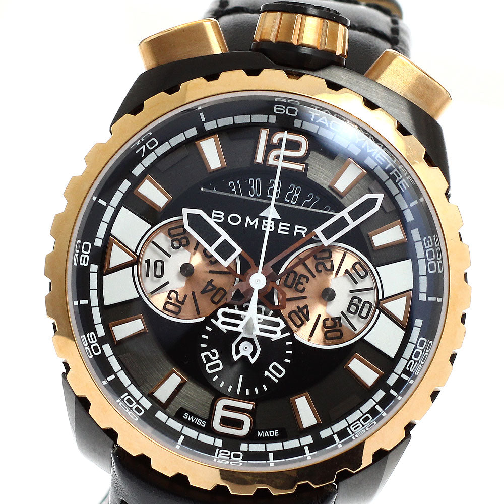 BOMBERG BS45CHPPKBA.050-1.3 BOLT-68 Chronograph Date Quartz Men's Watch Unused with Box and Warranty.
