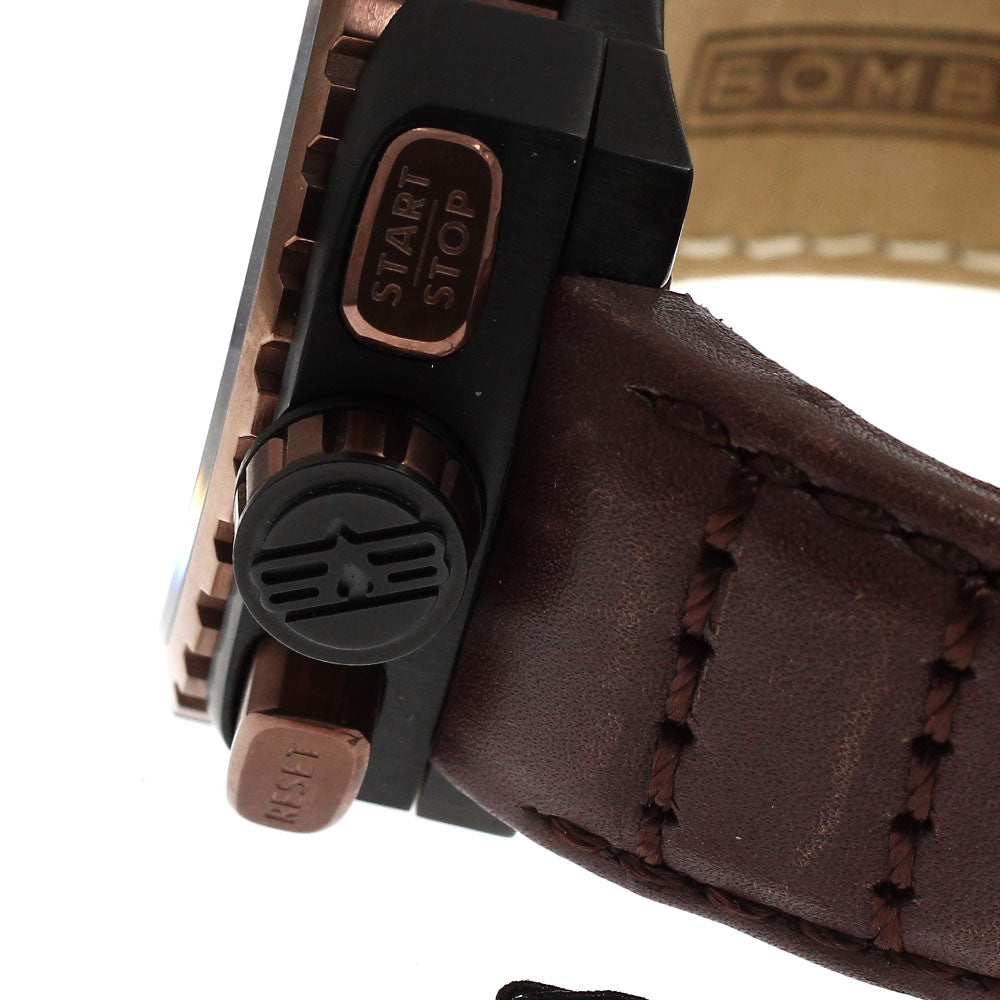 BOMBERG BS45CHPBRBA.050-2.3 BOLT-68 Chronograph Date Quartz Men's Watch Unused with Box and Warranty.
