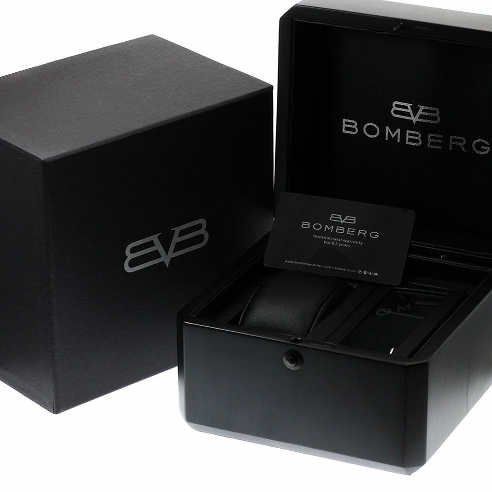 BOMBERG BS45H3SP.VPI-1.3 BOLT-68 Pilot Vintage Date Quartz Men's Watch (with box and warranty)
