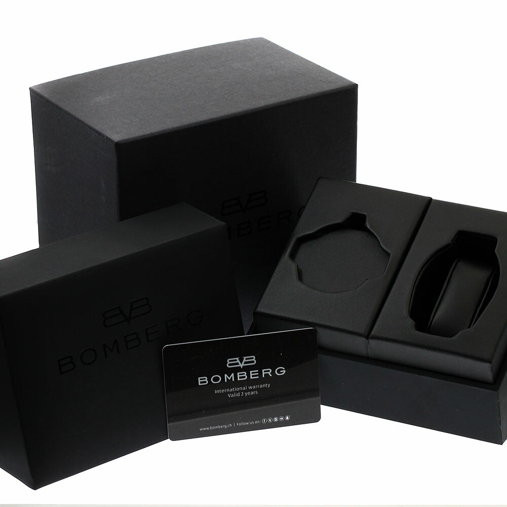 BOMBERG BS45CHSS.050-8.3 BOLT-68 Chronograph Date Quartz Men's Watch Unused with Box and Warranty.
