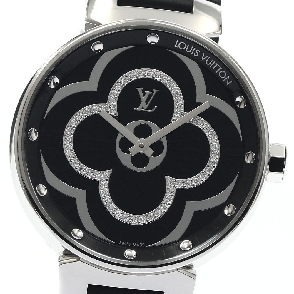 LOUIS VUITTON QA020 Tambour Moon Divine Quartz Women's Watch Excellent Condition with Box