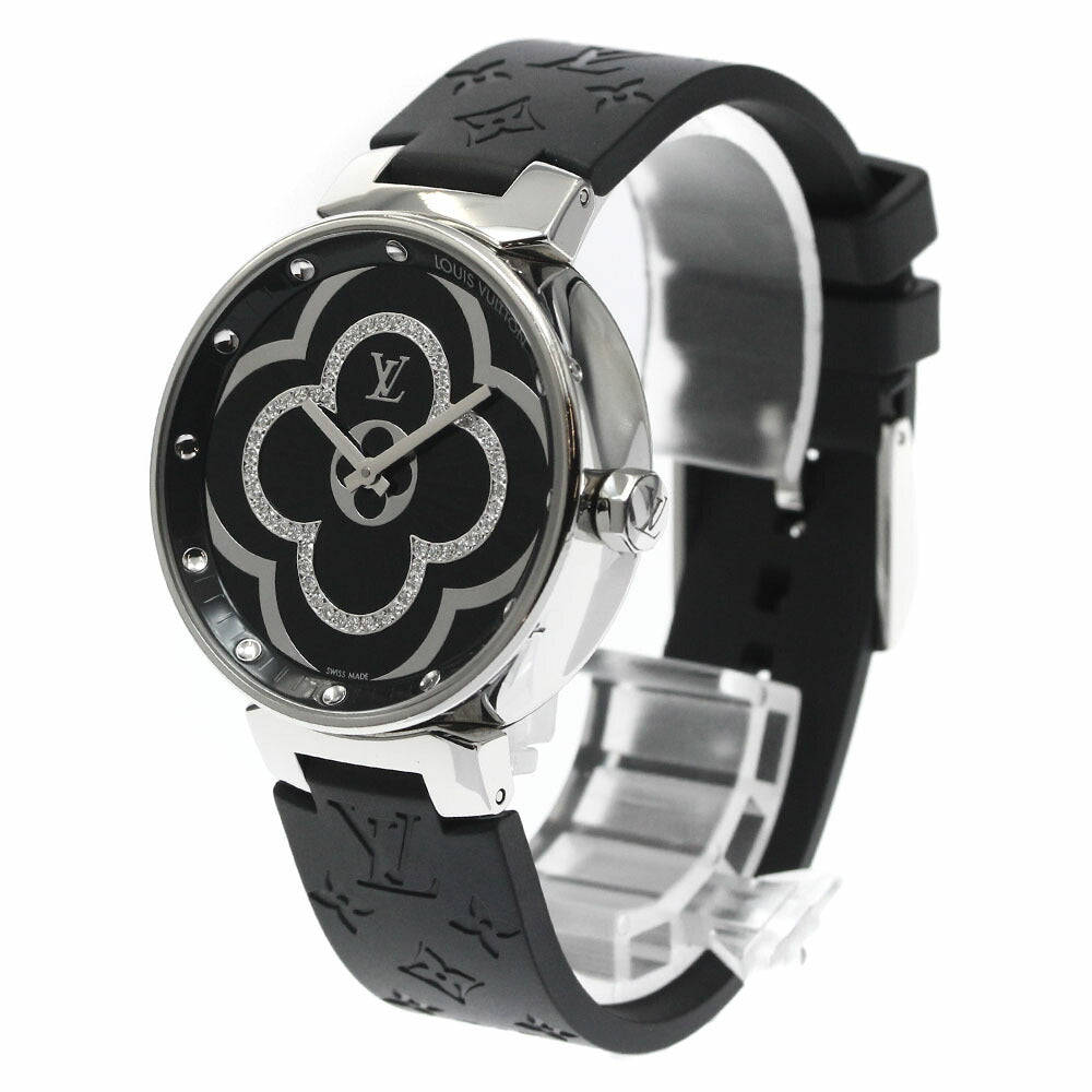 LOUIS VUITTON QA020 Tambour Moon Divine Quartz Women's Watch Excellent Condition with Box