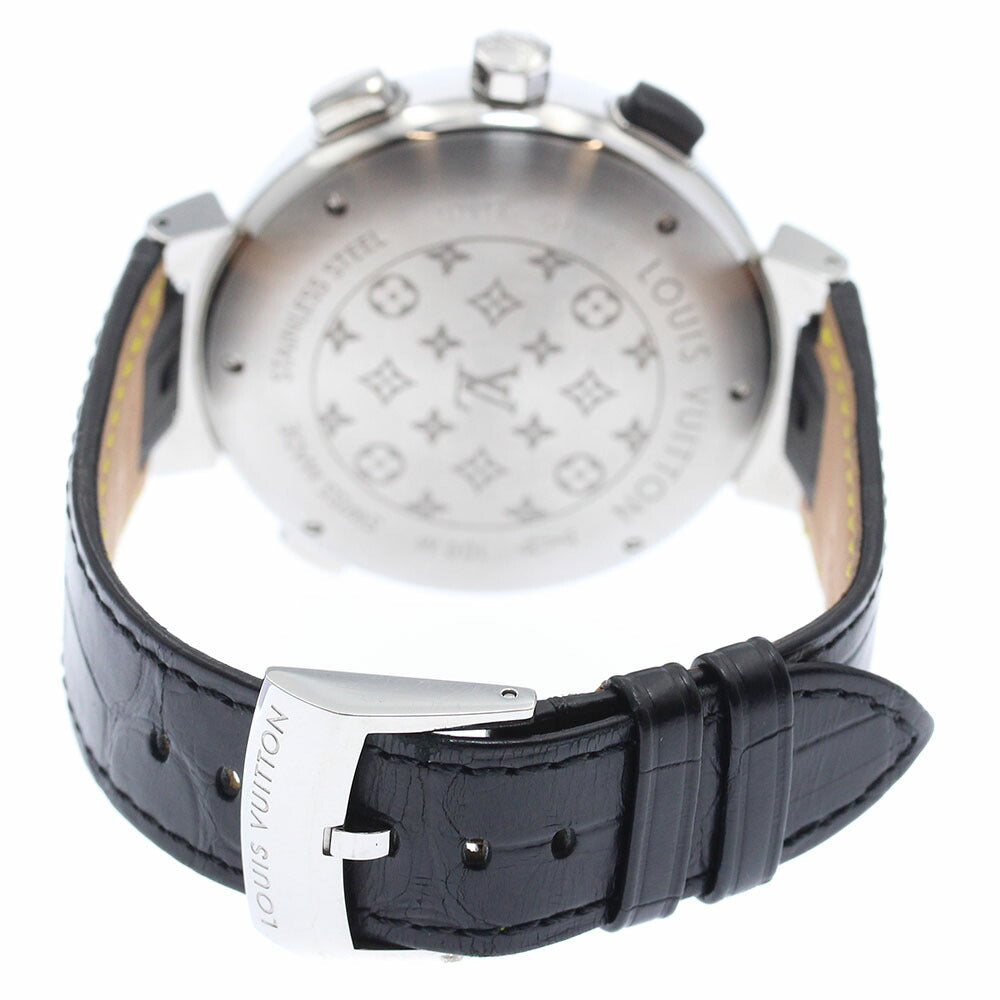 LOUIS VUITTON Q102D Tambour Regatta Chronograph Alarm Quartz Men's Watch with Warranty