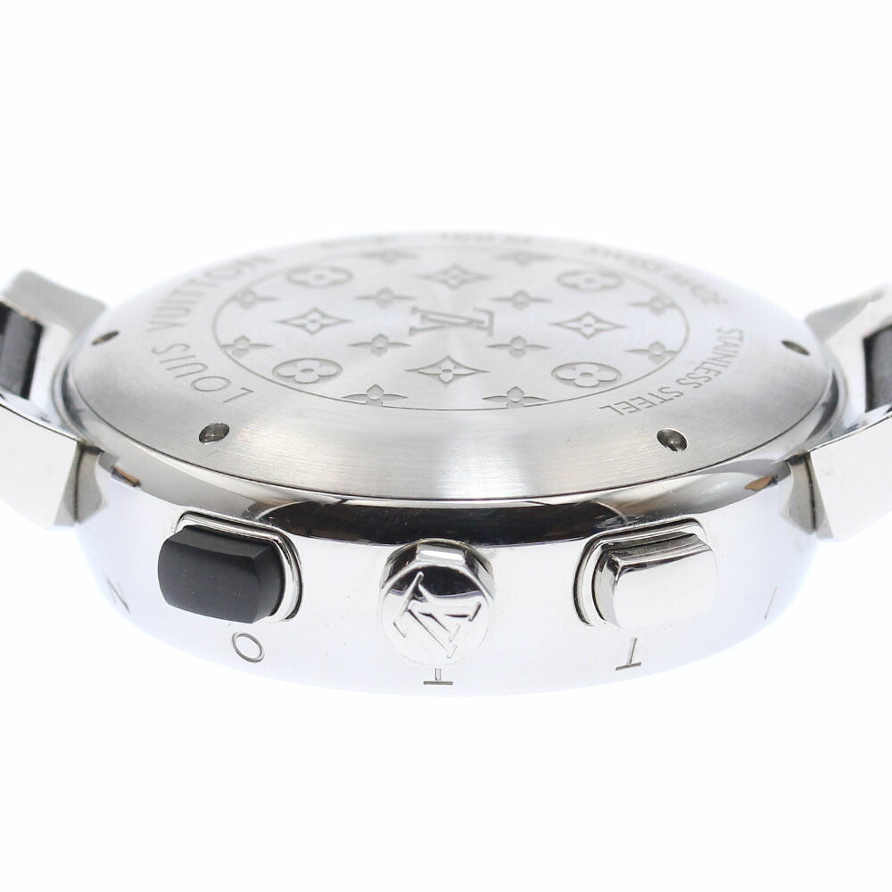 LOUIS VUITTON Q102D Tambour Regatta Chronograph Alarm Quartz Men's Watch with Warranty