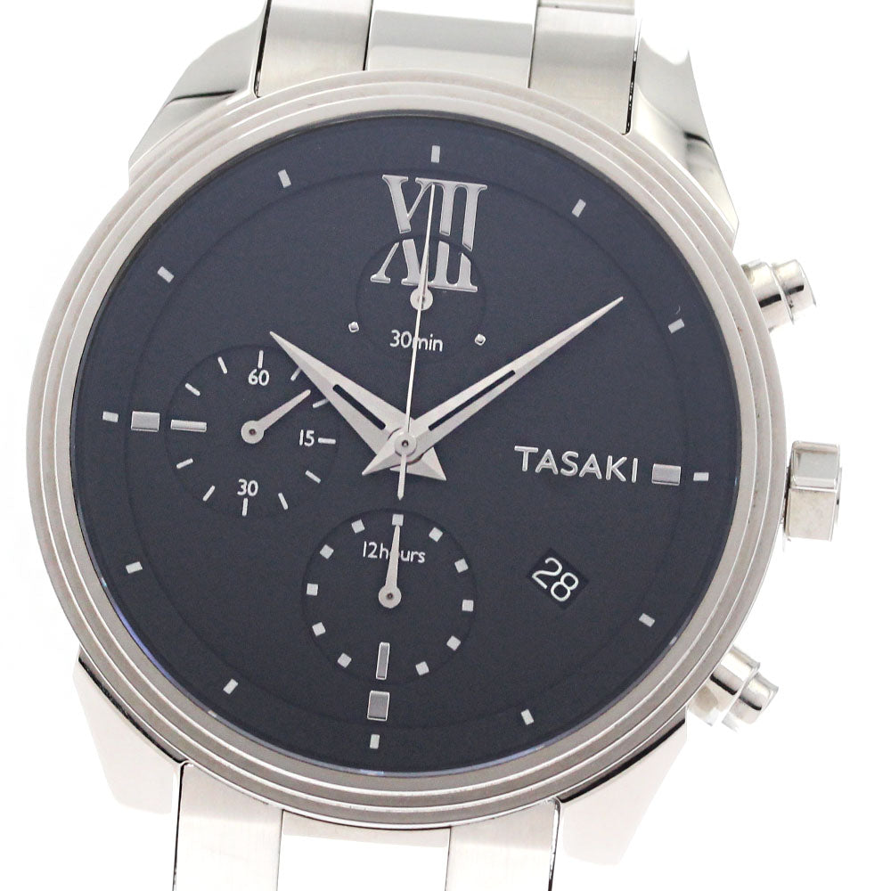 TASAKI WAC-0073 Odessa Chronograph Power Reserve Automatic Men's Watch Excellent Condition with Box