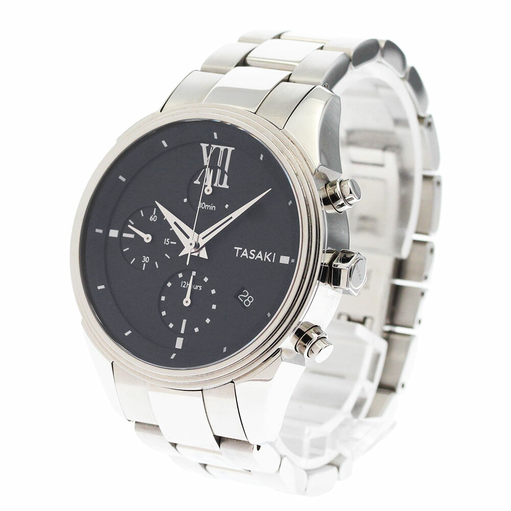 TASAKI WAC-0073 Odessa Chronograph Power Reserve Automatic Men's Watch Excellent Condition with Box