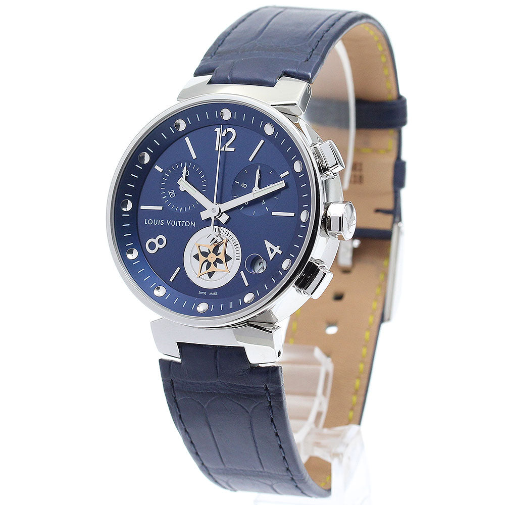 LOUIS VUITTON QA034 Tambour Moonstar Chronograph Quartz Men's Watch