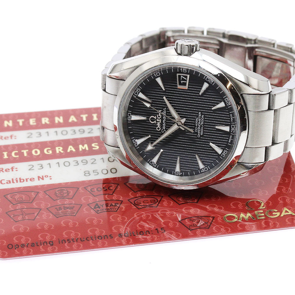 OMEGA 231.10.39.21.01.001 Seamaster Aqua Terra Date Co-Axial Automatic Men's Watch with Warranty