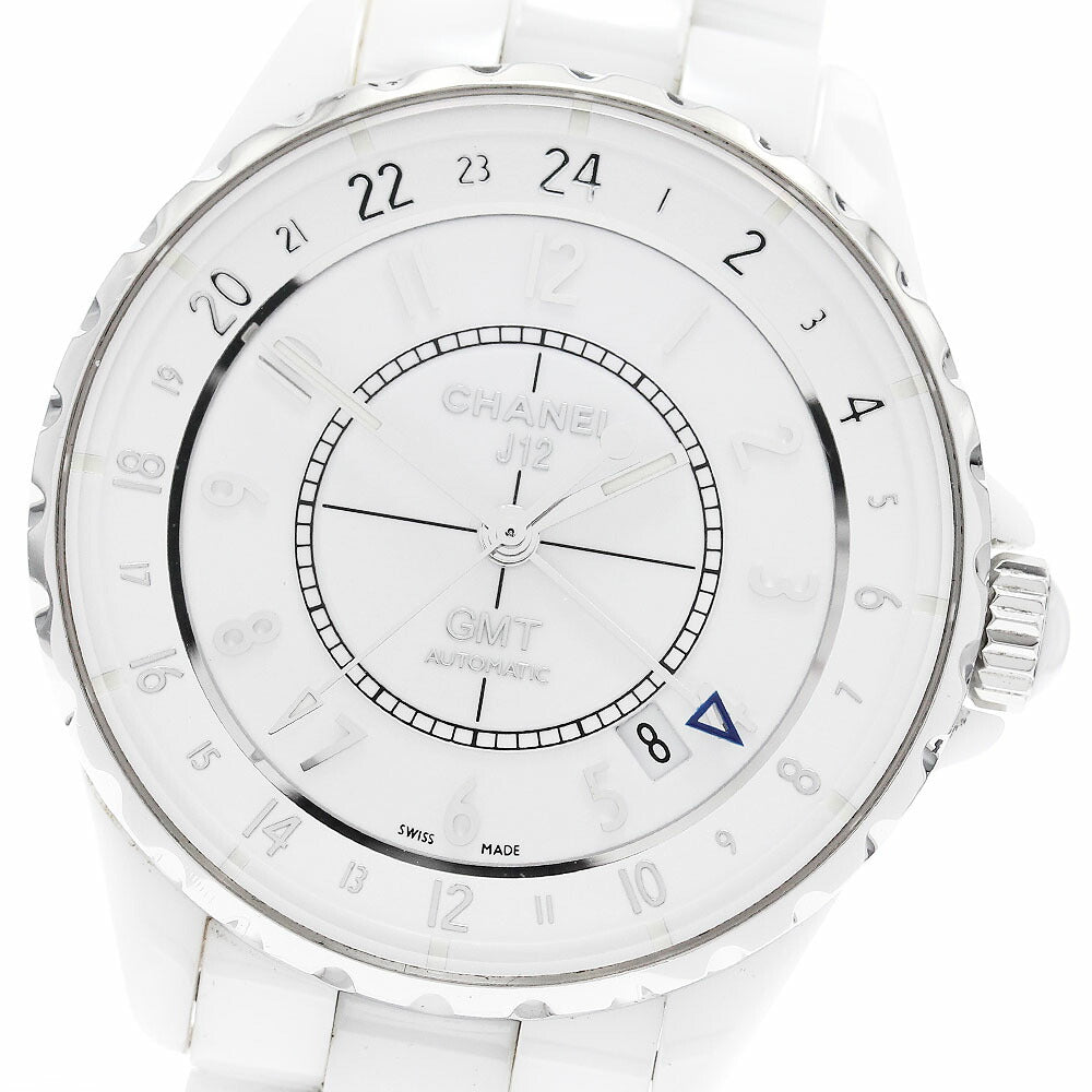 CHANEL H3103 J12 38mm GMT Automatic Men's Watch Excellent Condition with Warranty Card