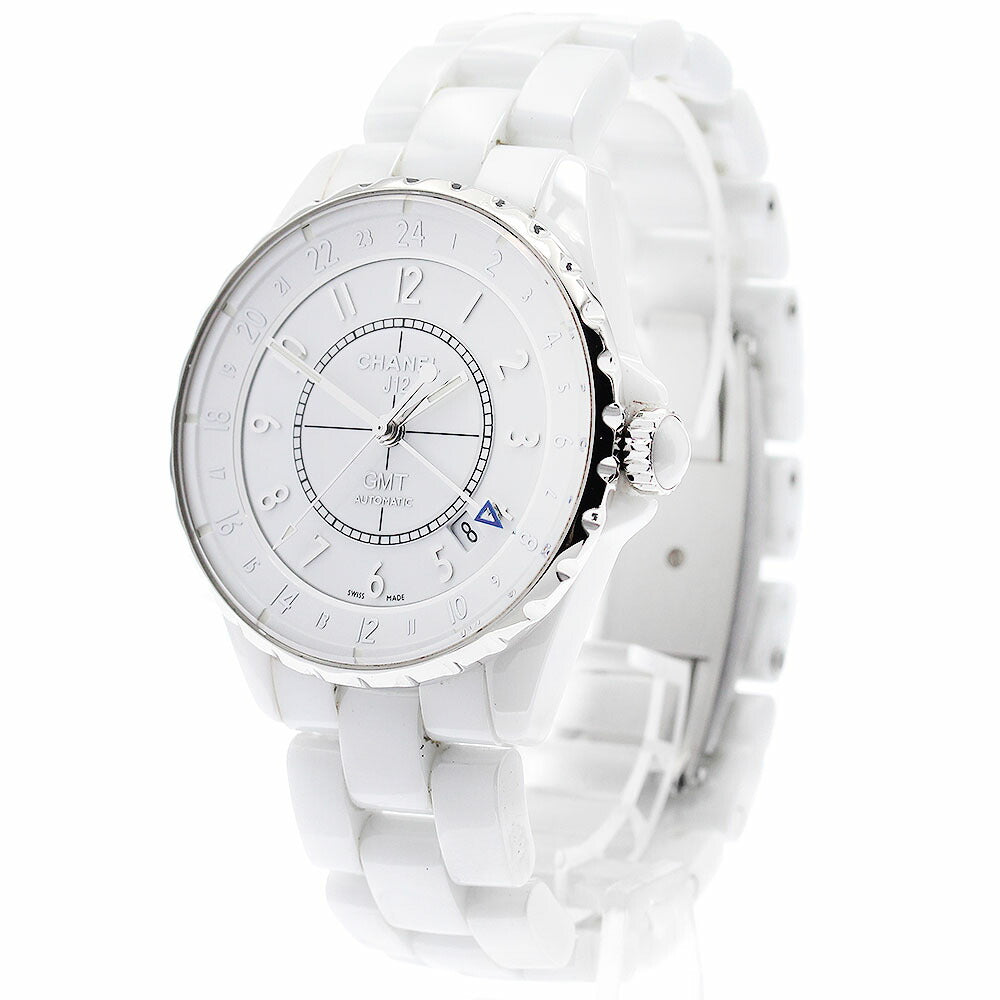 CHANEL H3103 J12 38mm GMT Automatic Men's Watch Excellent Condition with Warranty Card