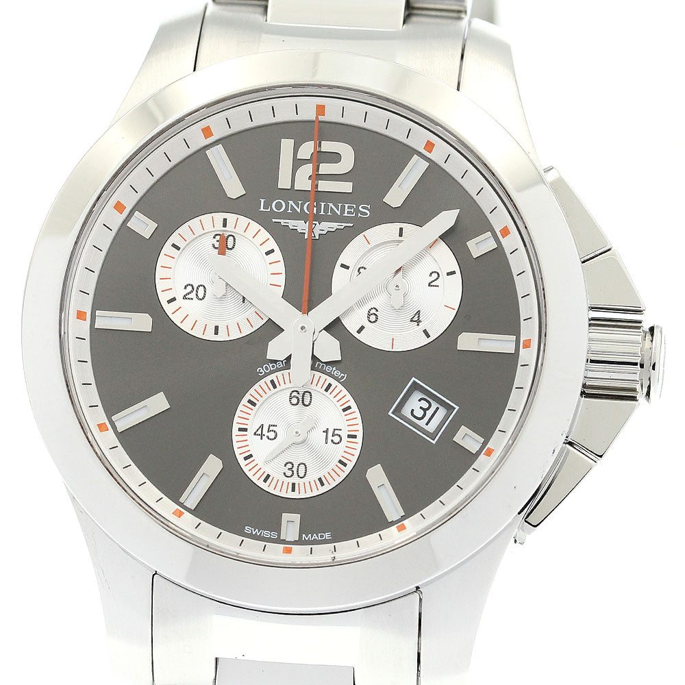 LONGINES L3.379.4 Conquest Chronograph Quartz Men's Watch - Excellent Condition