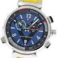 LOUIS VUITTON Q102D Tambour Regatta Chronograph Alarm Quartz Men's Watch with Box and Warranty Card