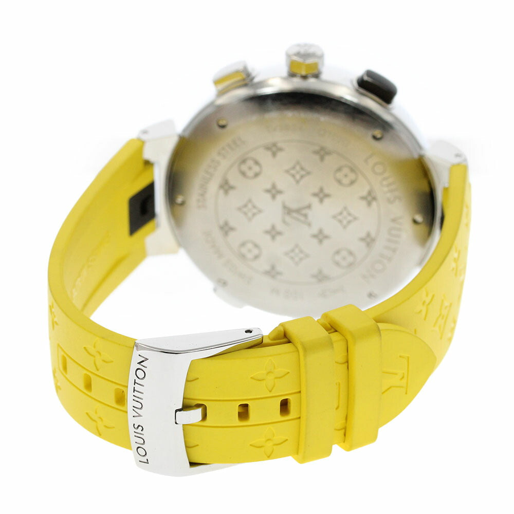 LOUIS VUITTON Q102D Tambour Regatta Chronograph Alarm Quartz Men's Watch with Box and Warranty Card