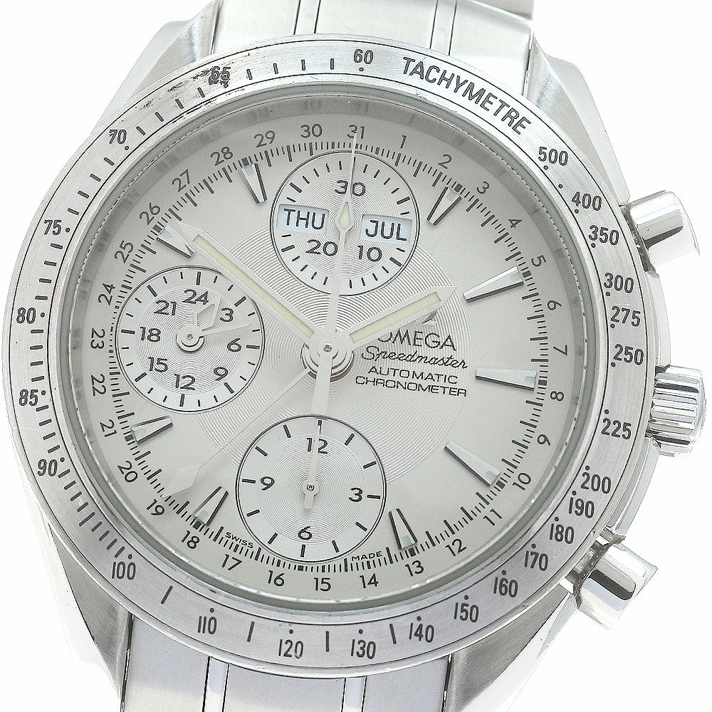 OMEGA 3221.30 Speedmaster Triple Calendar Chronograph Automatic Men's Watch with Warranty Card