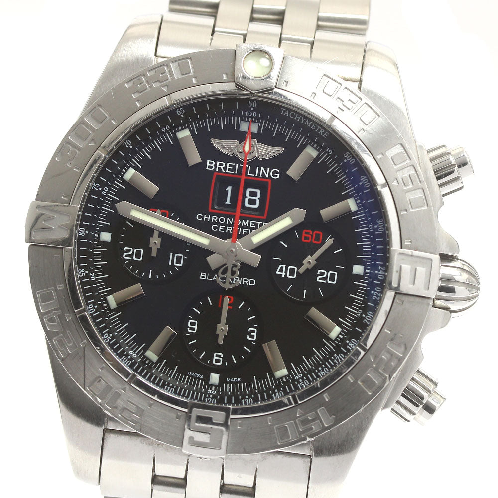 BREITLING A44360 Chronomat Blackbird Date Chronograph Automatic Men's Watch (with box and warranty)