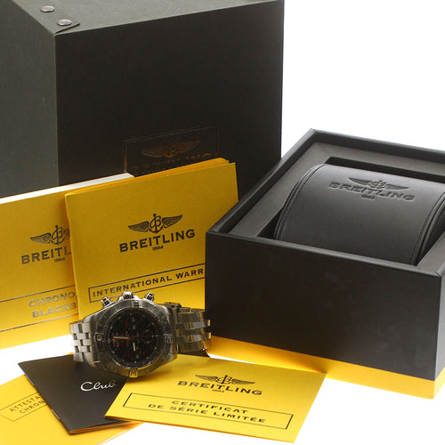 BREITLING A44360 Chronomat Blackbird Date Chronograph Automatic Men's Watch (with box and warranty)