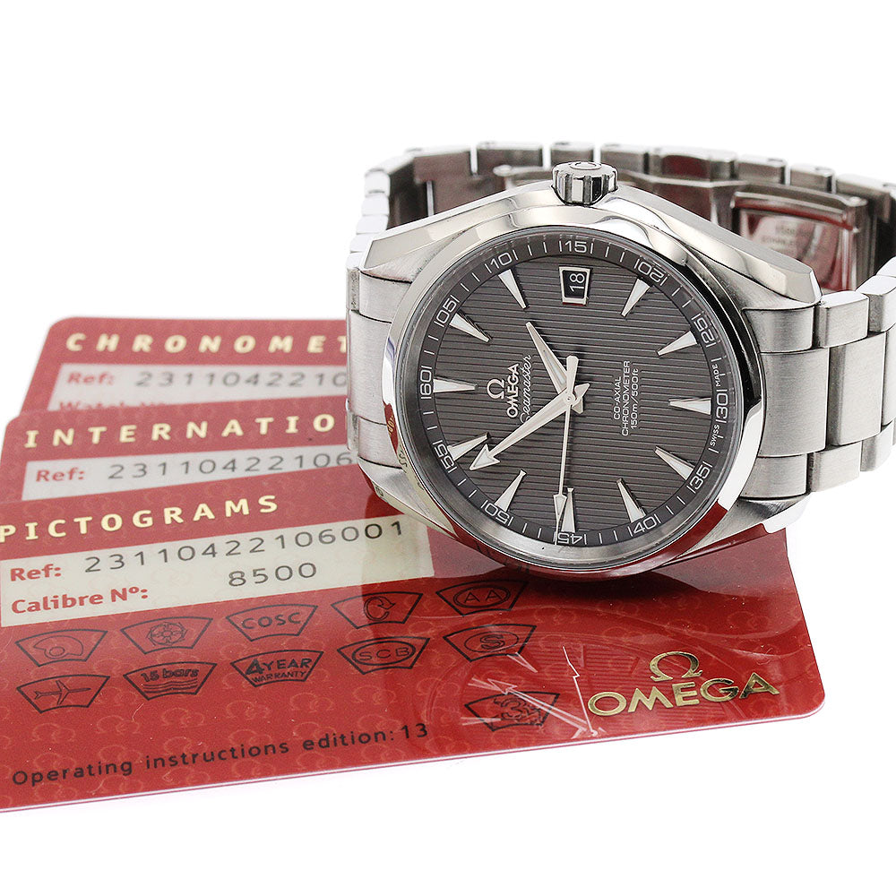 OMEGA 231.10.42.21.06.001 Seamaster Aqua Terra 150M Date Automatic Men's Watch with Warranty Card
