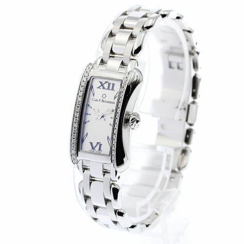 CARL F.BUCHERER 10703.08 Alacria Diamond Bezel Quartz Ladies Watch (Good Condition)