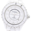 CHANEL H2981 J12 White Ceramic Automatic Men's Watch with Warranty Card