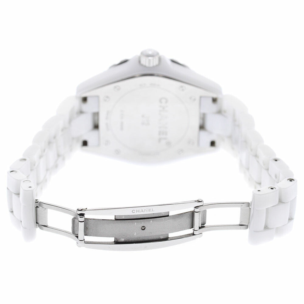 CHANEL H2981 J12 White Ceramic Automatic Men's Watch with Warranty Card