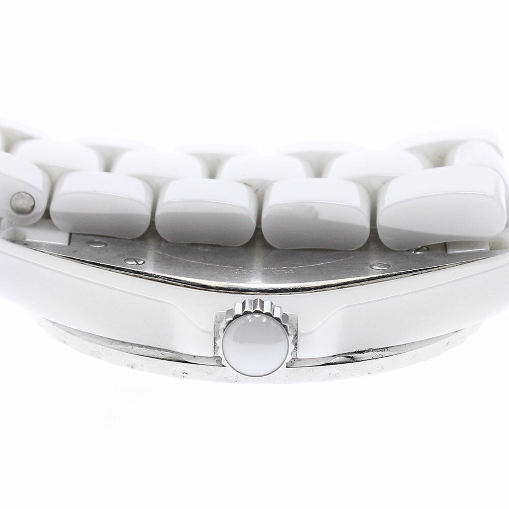 CHANEL H2981 J12 White Ceramic Automatic Men's Watch with Warranty Card