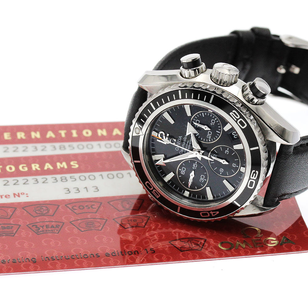 OMEGA 222.32.38.50.01.001 Seamaster Planet Ocean Chronograph Automatic Men's Watch with Warranty