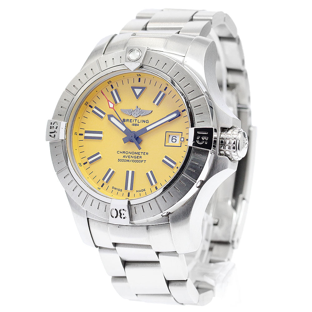 BREITLING A17319 Avenger Automatic 45 Date Automatic Men's Watch with Box and Warranty Card