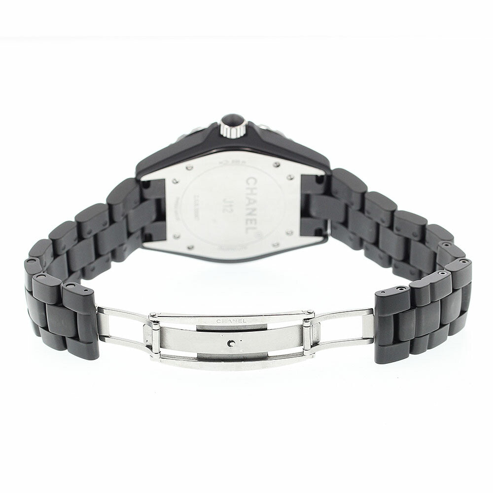 CHANEL H3131 J12 Matte Black Ceramic 42mm Automatic Men's Watch with Warranty Card